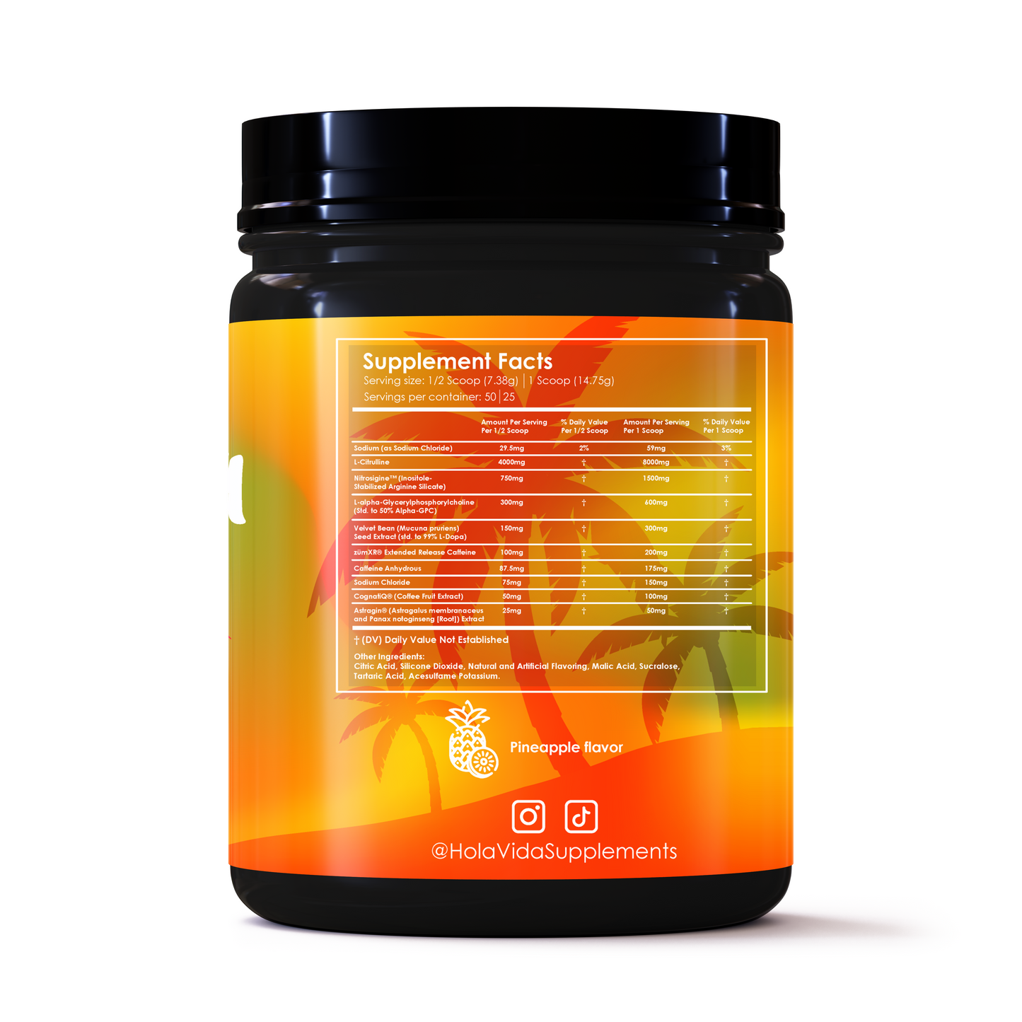 *PRE-ORDER, SHIPS MAY 15TH* Pineapple Preworkout NEW FORMULA